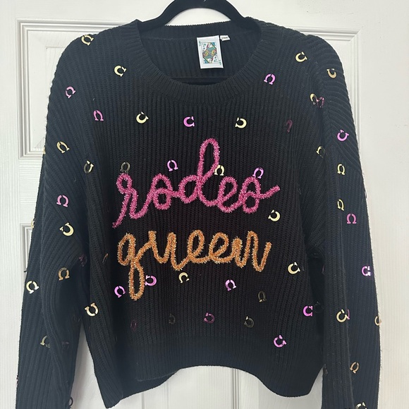 NWOT Queen of Sparkles Rodeo Queen Sweater - Picture 3 of 6